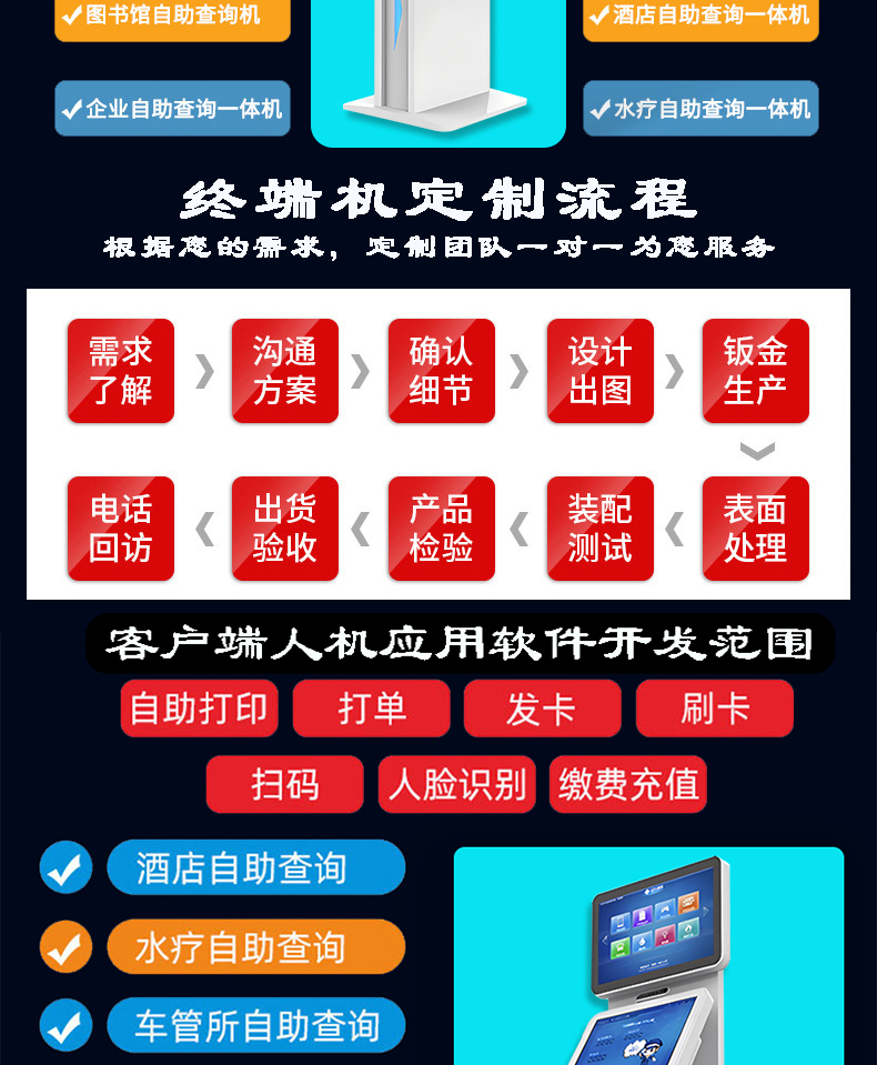 來(lái)訪人員自助登記管理系統(tǒng)多功能終端一體機(jī)定制加工客戶端應(yīng)用軟件開(kāi)發(fā)